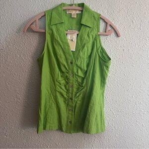 Michael Kors Lime Green Sleeveless Blouse